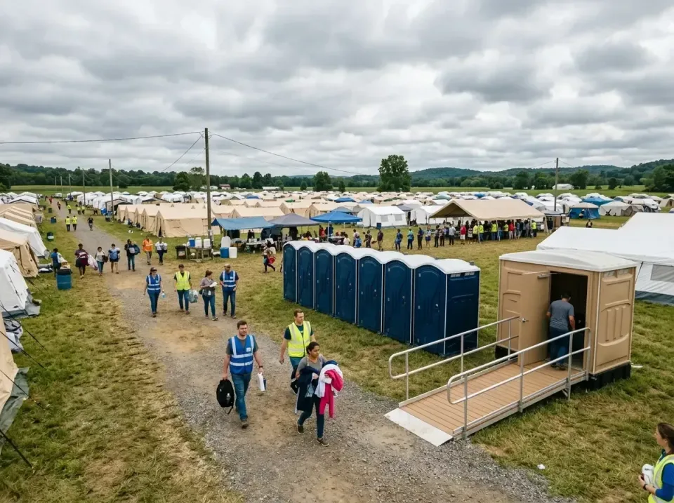 disaster-relief-camp-restrooms-010 — frequently asked questions, Dumpster & Portable Bathrooms Rental in Battle Ground, IN